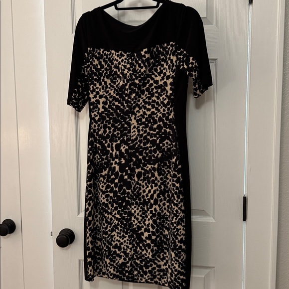 Ralph Lauren Black and Tan Midi Dress - Picture 8 of 8